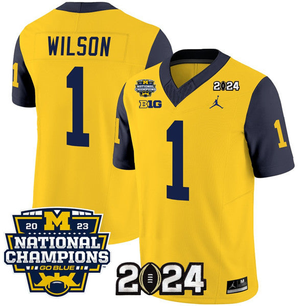 Roman Wilson Michigan Wolverines yellow jersey