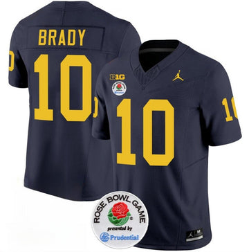 Tom Brady Michigan Wolverines navy jersey