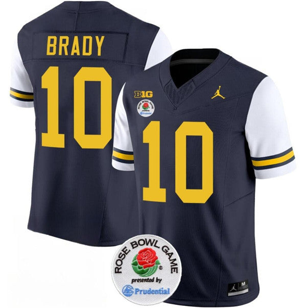 Tom Brady Michigan Wolverines navy jersey