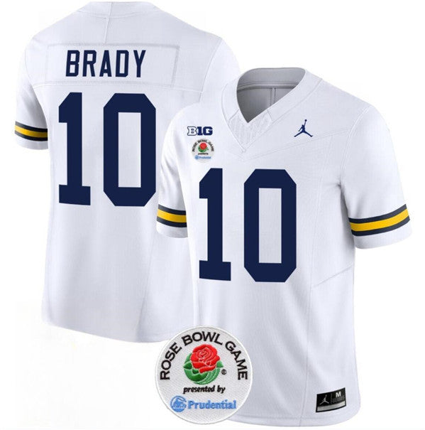 Tom Brady Michigan Wolverines white jersey