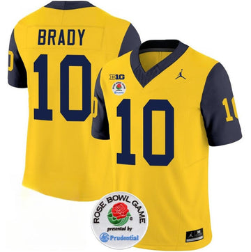 Tom Brady Michigan Wolverines yellow jersey