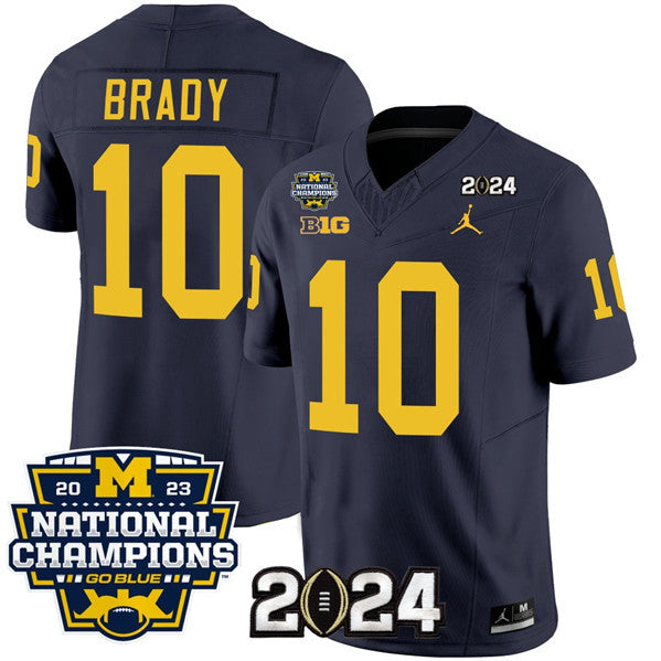 Tom Brady Michigan Wolverines navy jersey