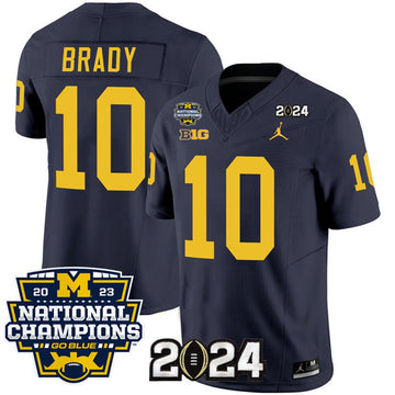 Tom Brady Michigan Wolverines navy jersey