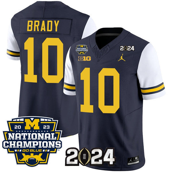 Tom Brady Michigan Wolverines navy jersey