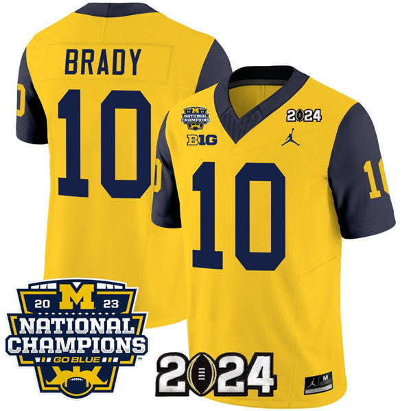 Tom Brady Michigan Wolverines yellow jersey