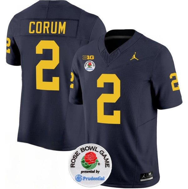 Blake Corum Michigan Wolverines navy jersey