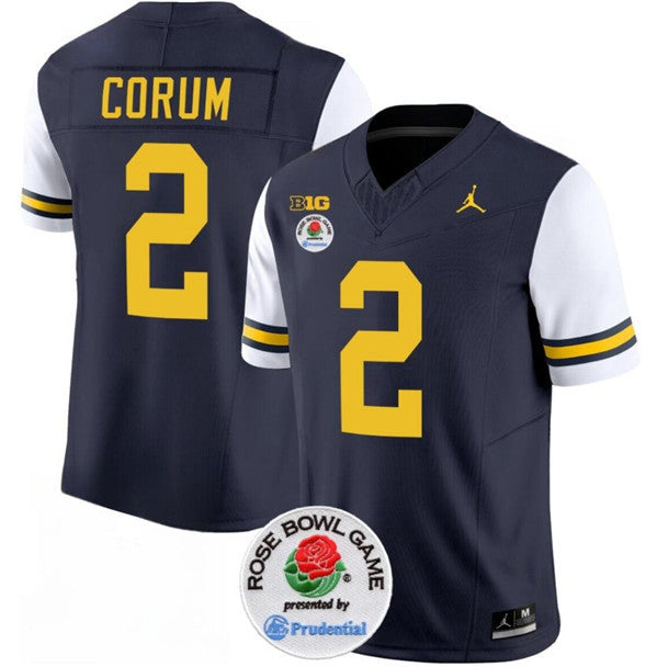Blake Corum Michigan Wolverines navy jersey