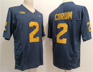 Blake Corum Michigan Wolverines navy jersey