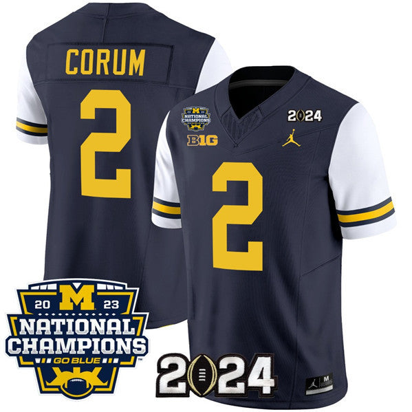 Blake Corum Michigan Wolverines navy jersey