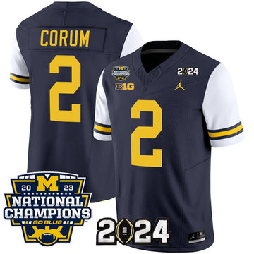 Blake Corum Michigan Wolverines navy jersey