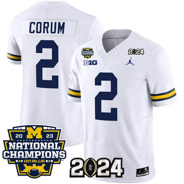Blake Corum Michigan Wolverines white jersey