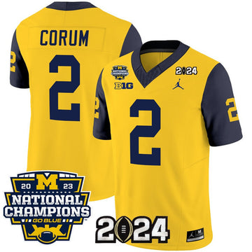 Blake Corum Michigan Wolverines yellow jersey