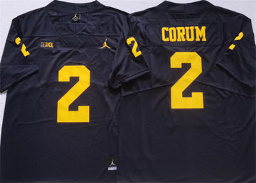Blake Corum Michigan Wolverines blue jersey