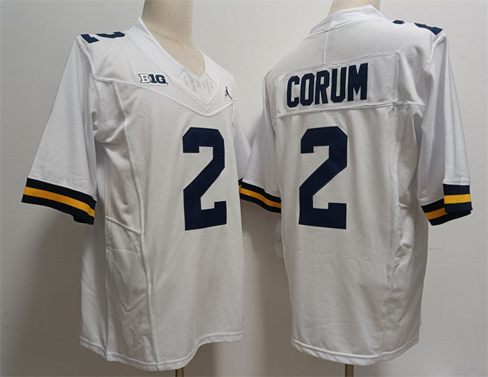 Blake Corum Michigan Wolverines white jersey
