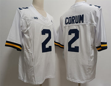 Blake Corum Michigan Wolverines white jersey