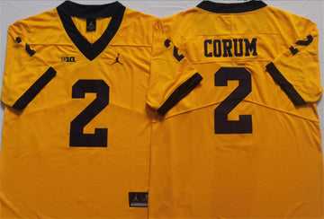 Blake Corum Michigan Wolverines yellow jersey