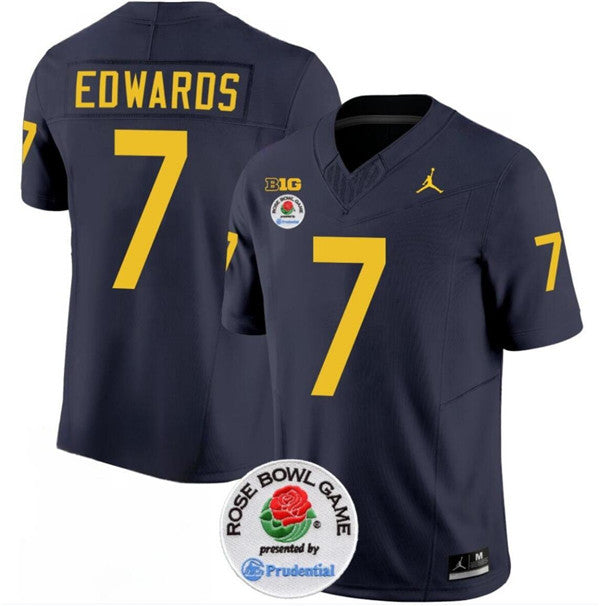 Donovan Edwards Michigan Wolverines navy jersey