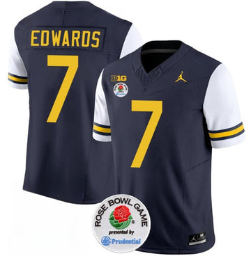 Donovan Edwards Michigan Wolverines navy jersey