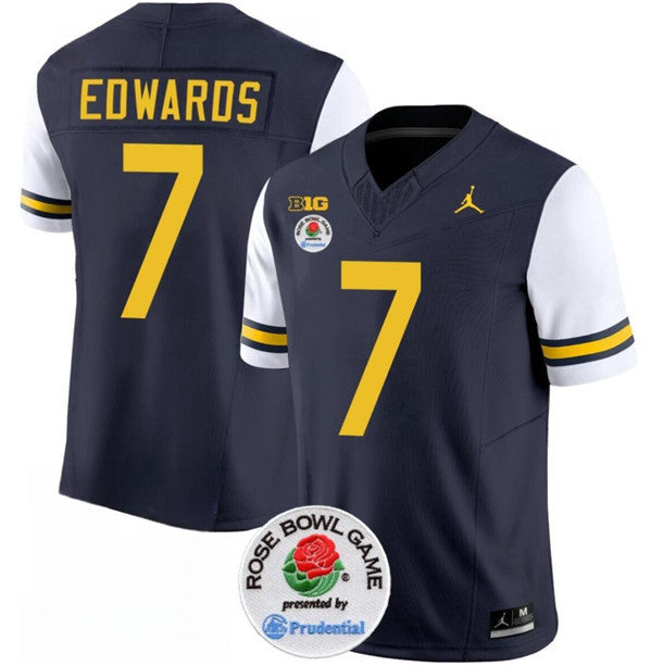 Donovan Edwards Michigan Wolverines navy jersey
