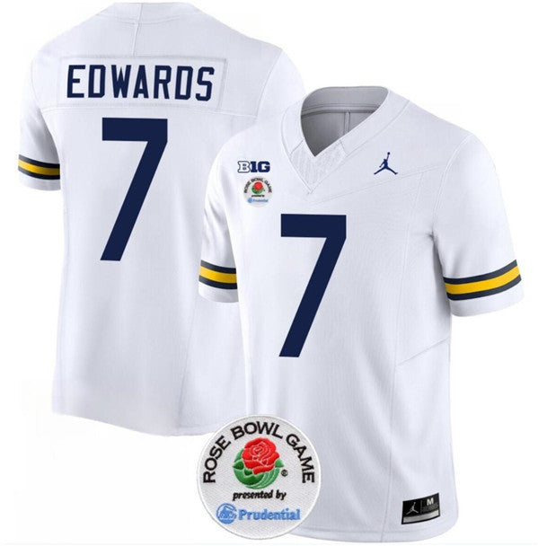 Donovan Edwards Michigan Wolverines white jersey
