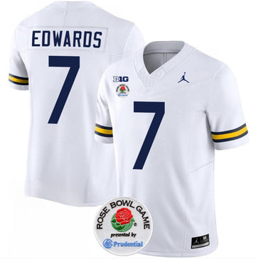 Donovan Edwards Michigan Wolverines white jersey