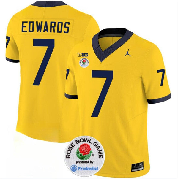 Donovan Edwards Michigan Wolverines yellow jersey