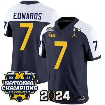 Donovan Edwards Michigan Wolverines navy jersey