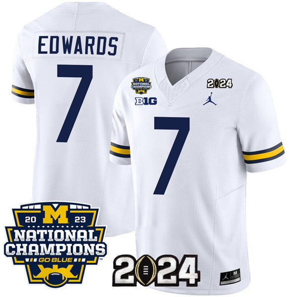 Donovan Edwards Michigan Wolverines white jersey