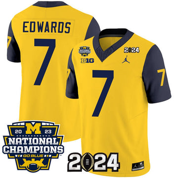 Donovan Edwards Michigan Wolverines yellow jersey