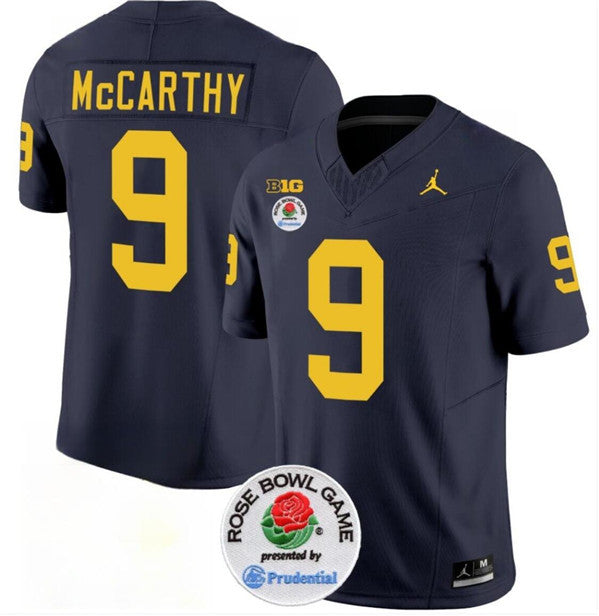 J.J. McCarthy Michigan Wolverines navy jersey