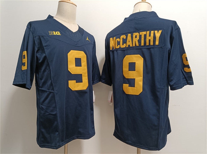 J.J. McCarthy Michigan Wolverines navy jersey