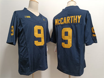 J.J. McCarthy Michigan Wolverines navy jersey