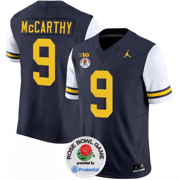 J.J. McCarthy Michigan Wolverines navy jersey