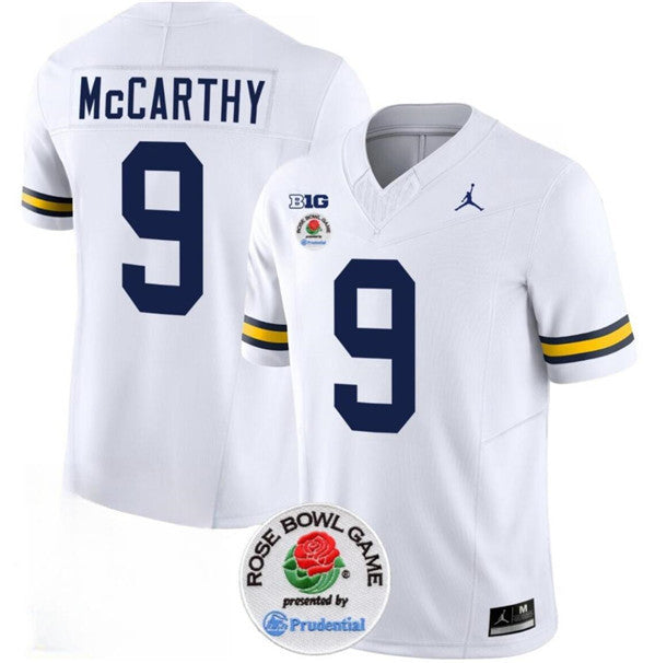 J.J. McCarthy Michigan Wolverines white jersey