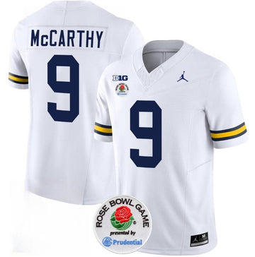 J.J. McCarthy Michigan Wolverines white jersey
