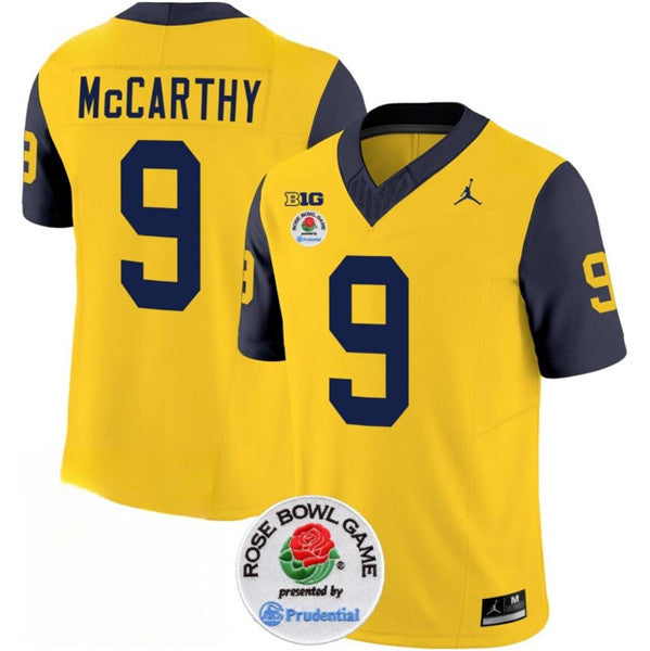 J.J. McCarthy Michigan Wolverines yellow jersey