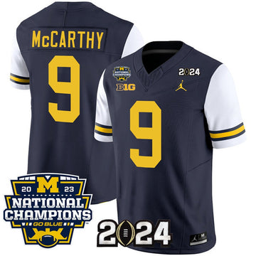J.J. McCarthy Michigan Wolverines navy jersey