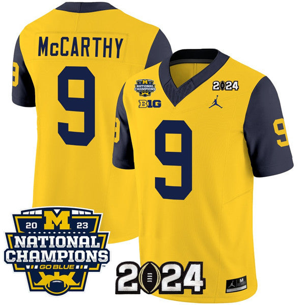 J.J. McCarthy Michigan Wolverines yellow jersey
