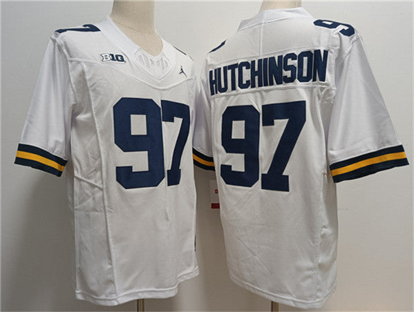 Aidan Hutchinson Michigan Wolverines white jersey