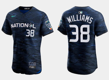 Devin Williams Milwaukee Brewers royal All-Star jersey