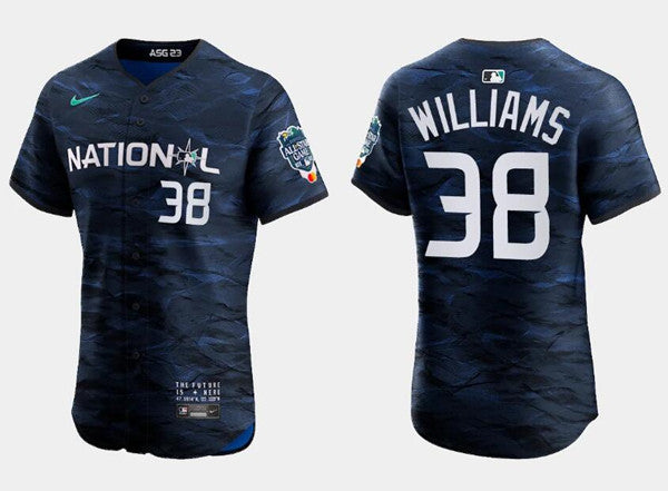 Devin Williams Milwaukee Brewers royal All-Star jersey