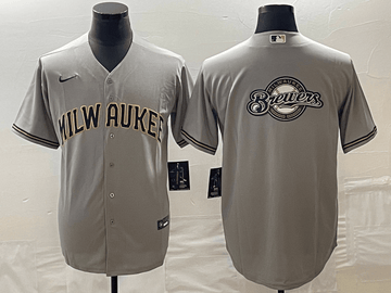 Milwaukee Brewers gray jersey