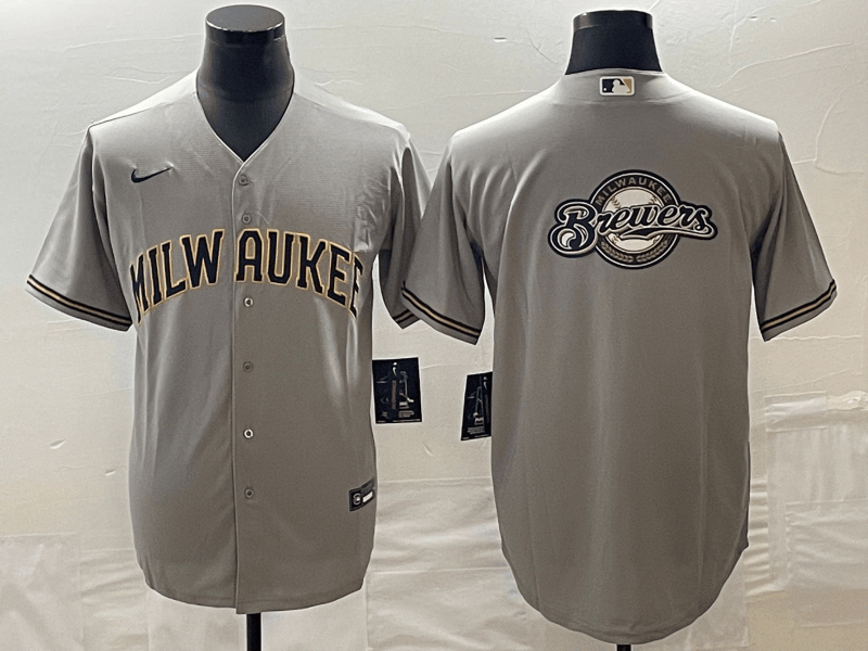 Milwaukee Brewers gray jersey