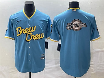 Milwaukee Brewers blue City Connect jersey