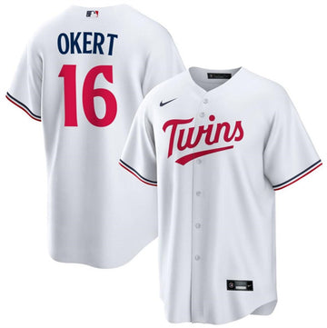 Steven Okert Minnesota Twins white jersey