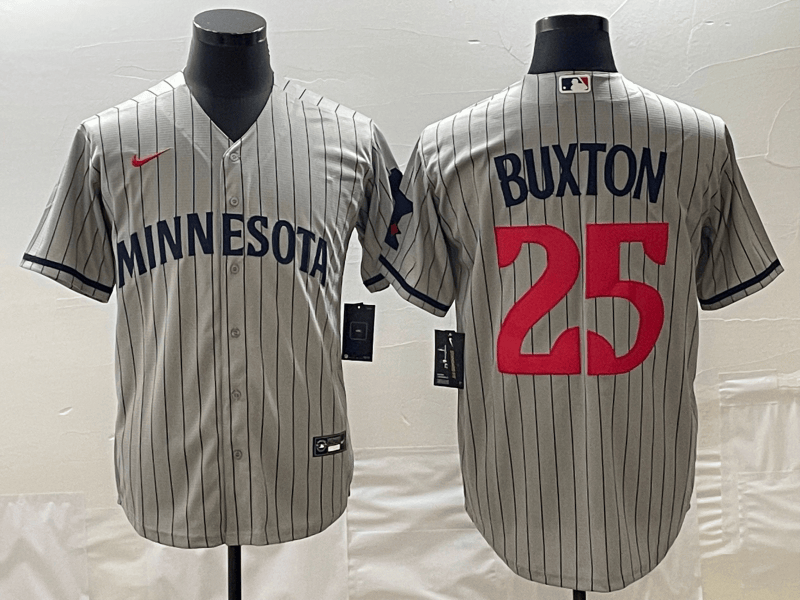 Byron Buxton Minnesota Twins gray jersey