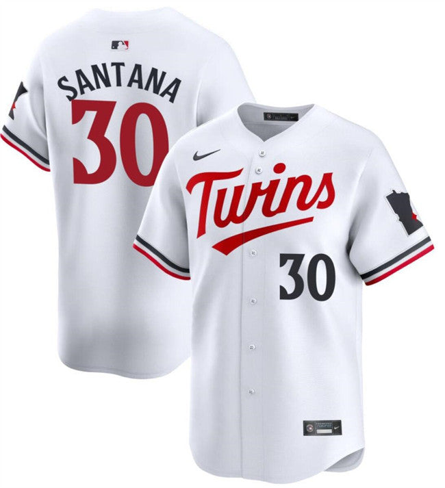 Carlos Santana Minnesota Twins white Limited jersey