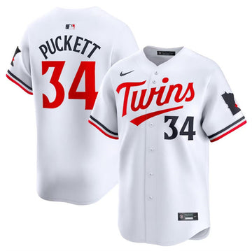 Kirby Puckett Minnesota Twins white Limited jersey