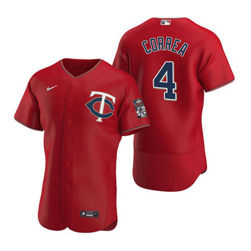 Carlos Correa Minnesota Twins red jersey