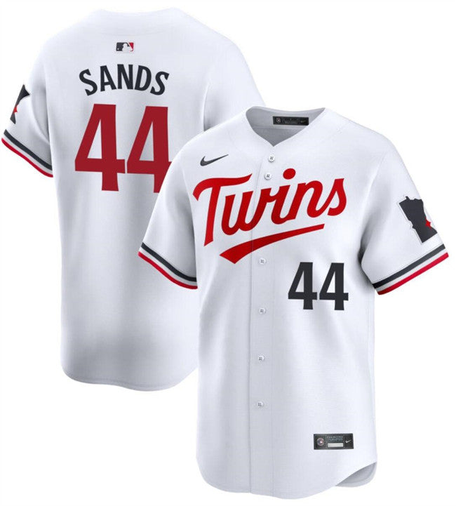 Cole Sands Minnesota Twins white Limited jersey